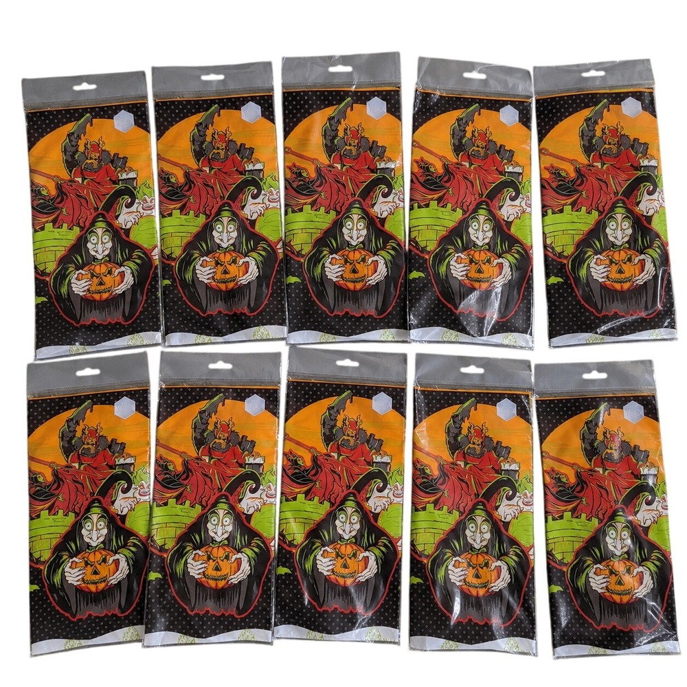 LOT OF 10 Disney Villains Halloween Table Cover 54x96" New Party Tablecloth